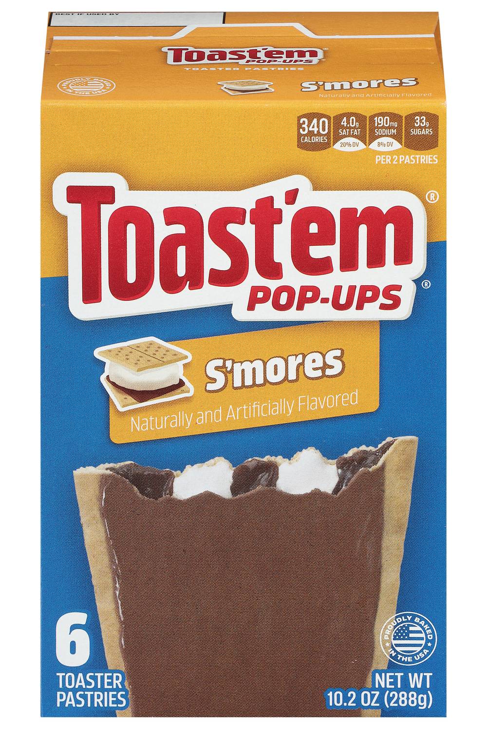 Toast'em Pop-Ups S'mores Toaster Pastries (10.2 oz)