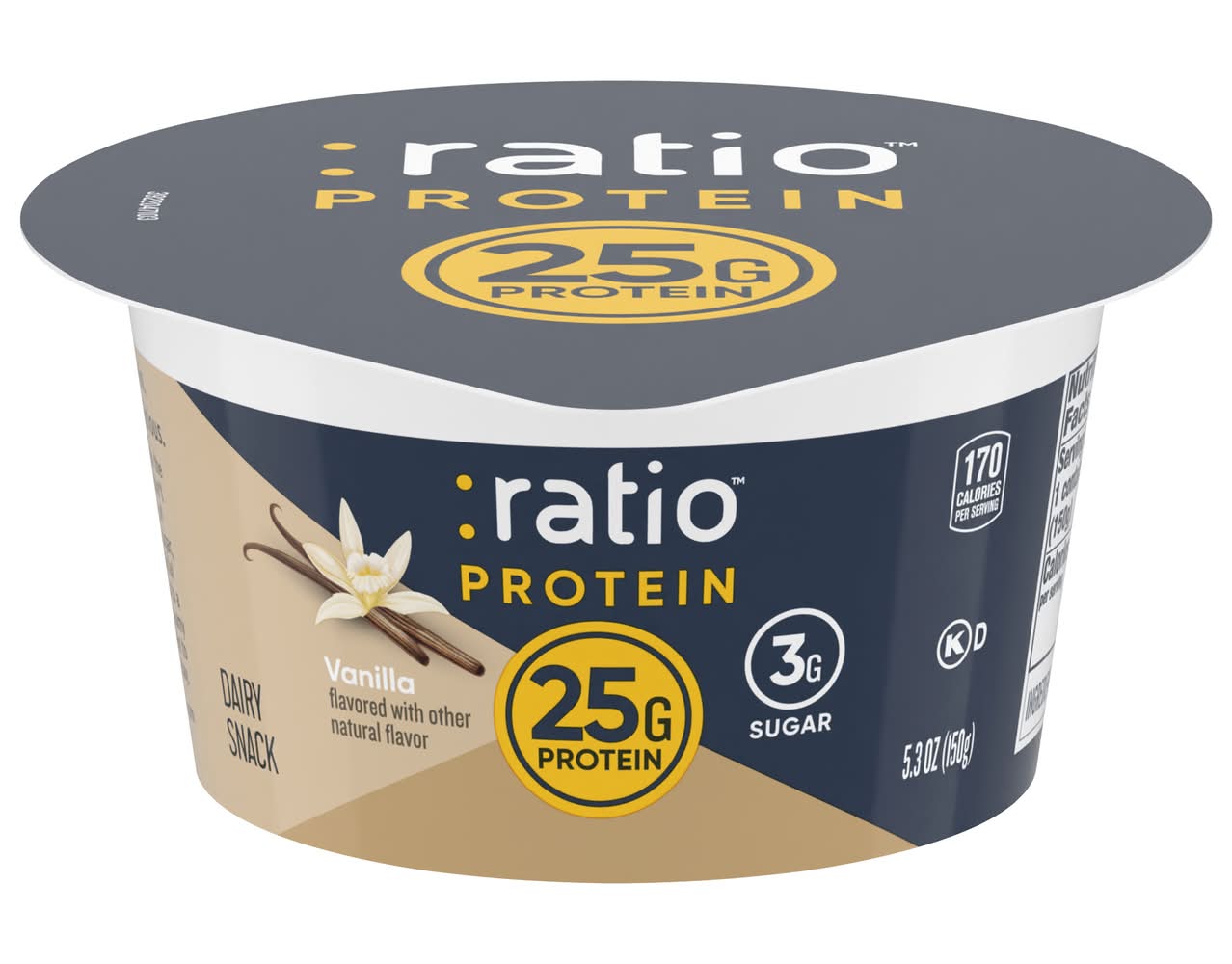 :ratio Protein Dairy Snack, Vanilla (5.3 oz)