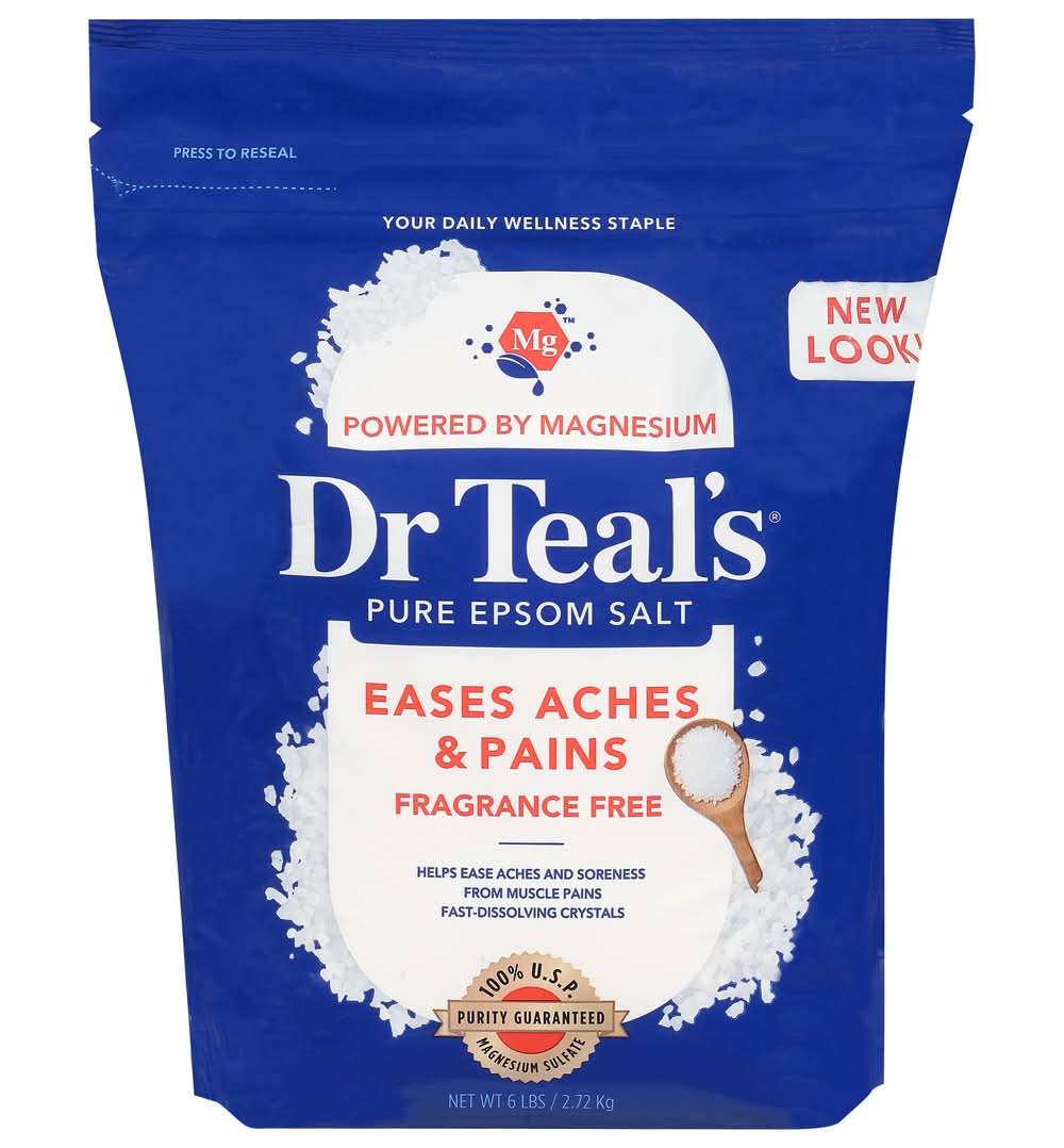 Dr Teal's Therapeutic Soak Pure Epsom Salt (6 lbs)