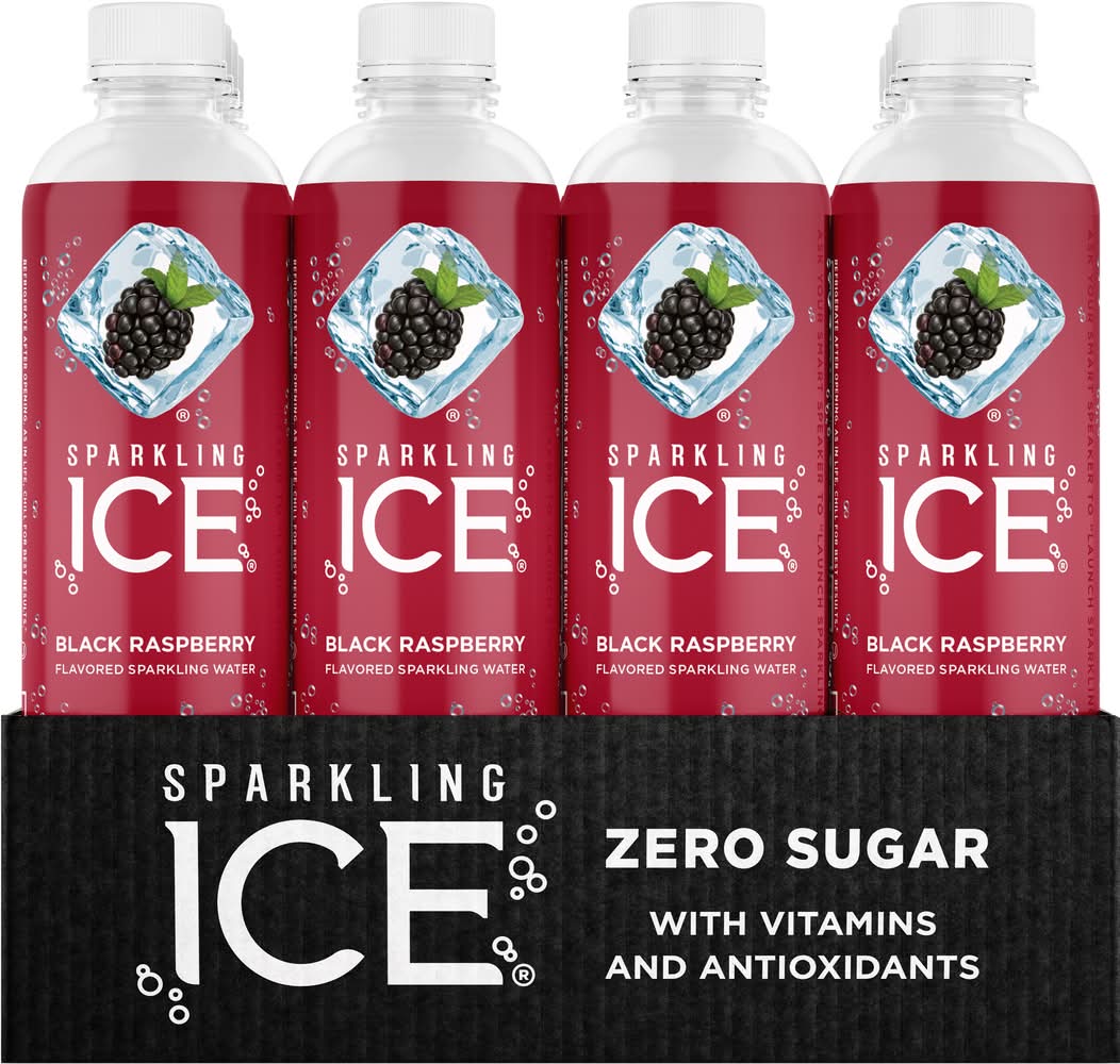 Sparkling Ice Zero Sugar Black Raspberry Sparkling Water (12 x 17 fl oz)