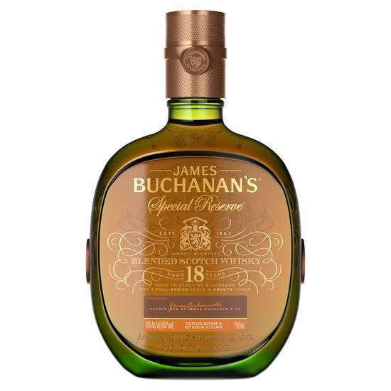Buchanan's Special Reserve Aged 18 Years Blended Scotch Whisky (750ml bottle)
