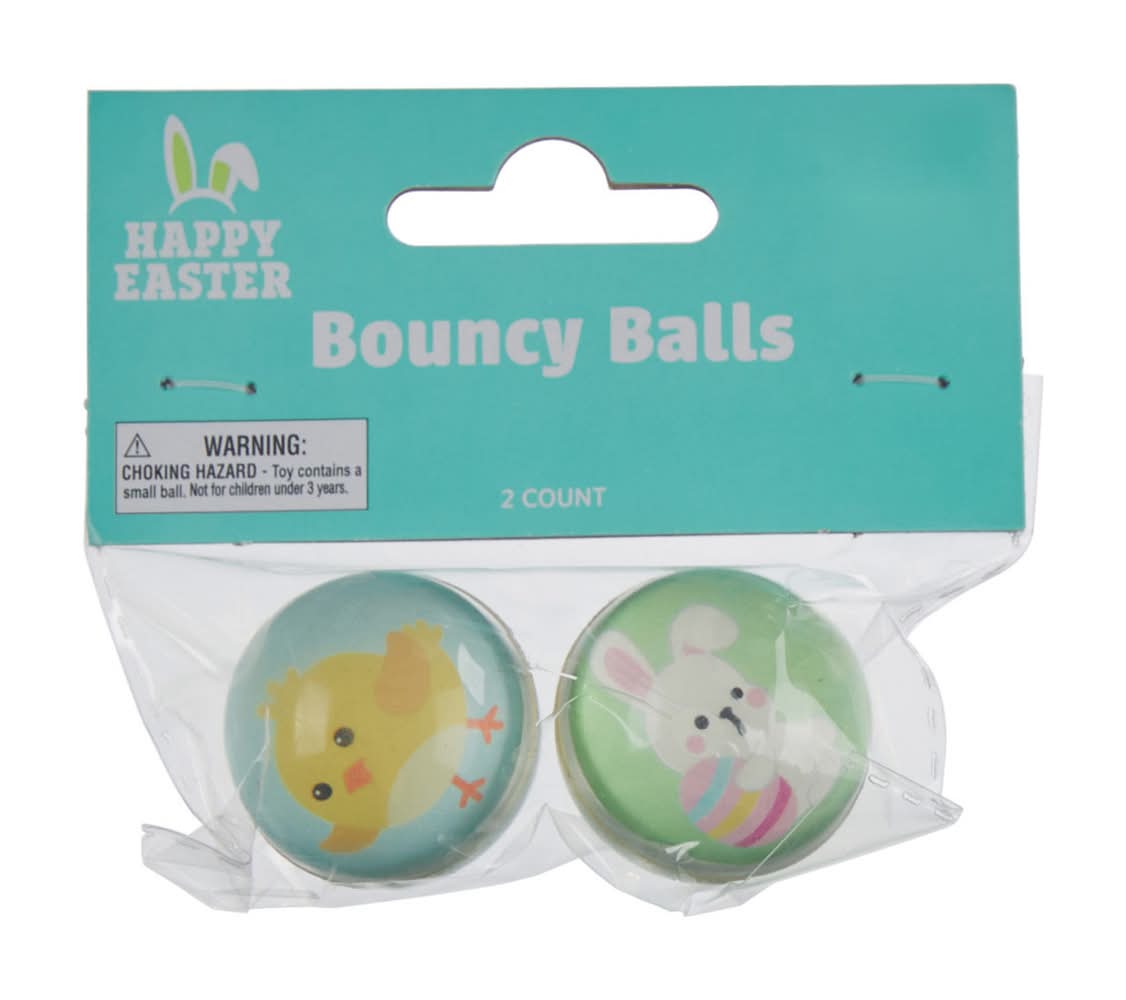 Happy Easter Bouncy Balls 2 Ct Assorted