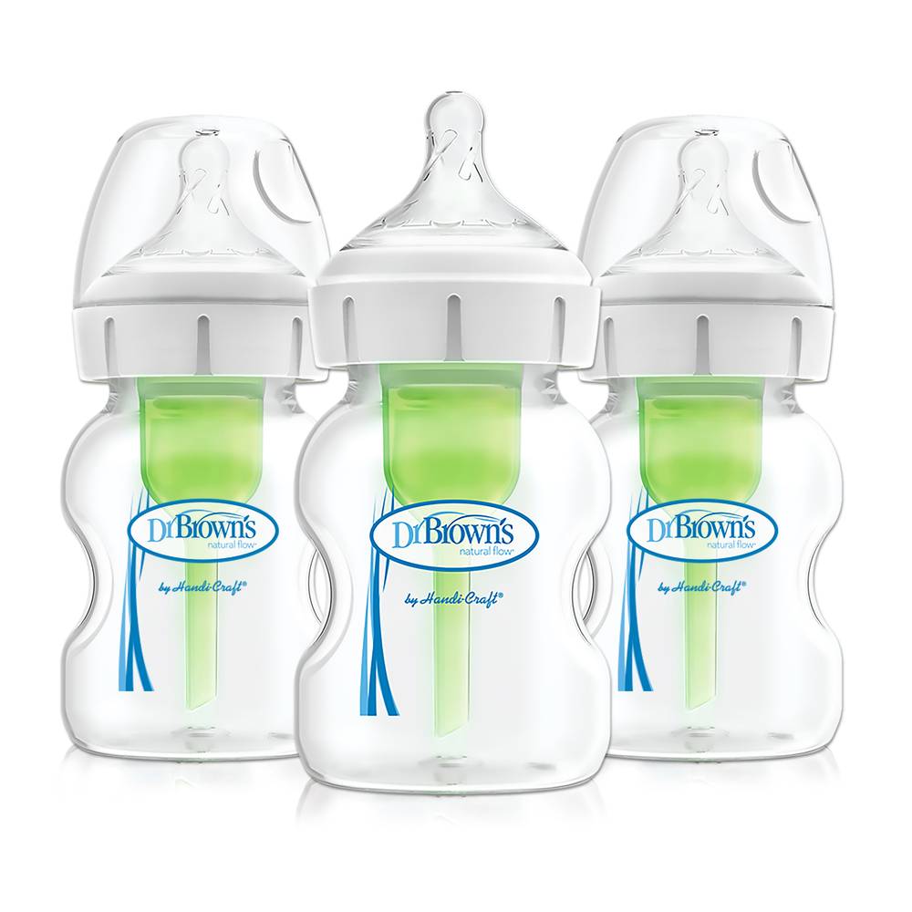 Dr. Brown's Options+ Wide-Neck Anti-Colic Baby (3 pack)