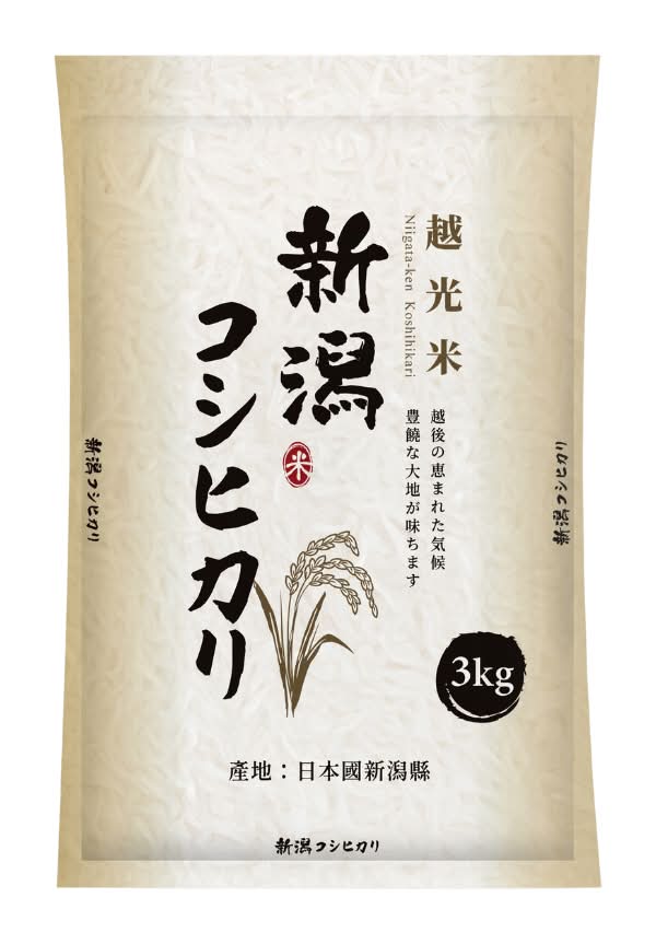 日本新潟越光米3kg <3000g克 x 1 x 1Bag包>