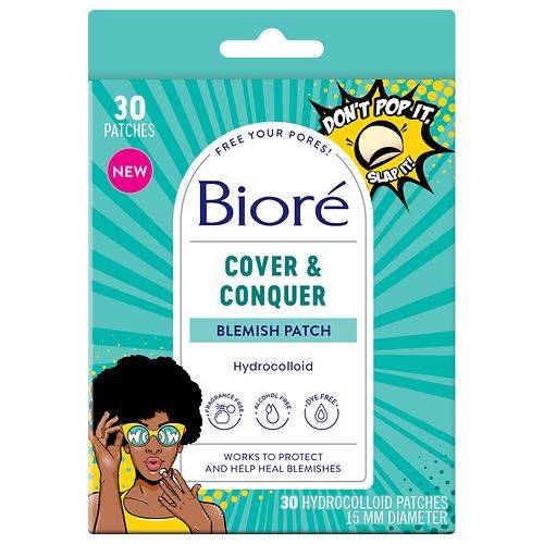 Biore Cover & Conquer Blemish Patch Unscented - 30.0 ea