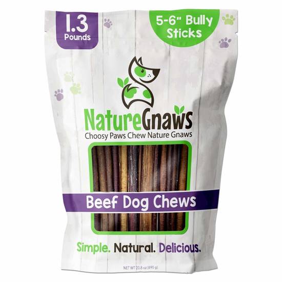 Nature Gnaws 5-6" Bully Sticks (1.3 lbs)