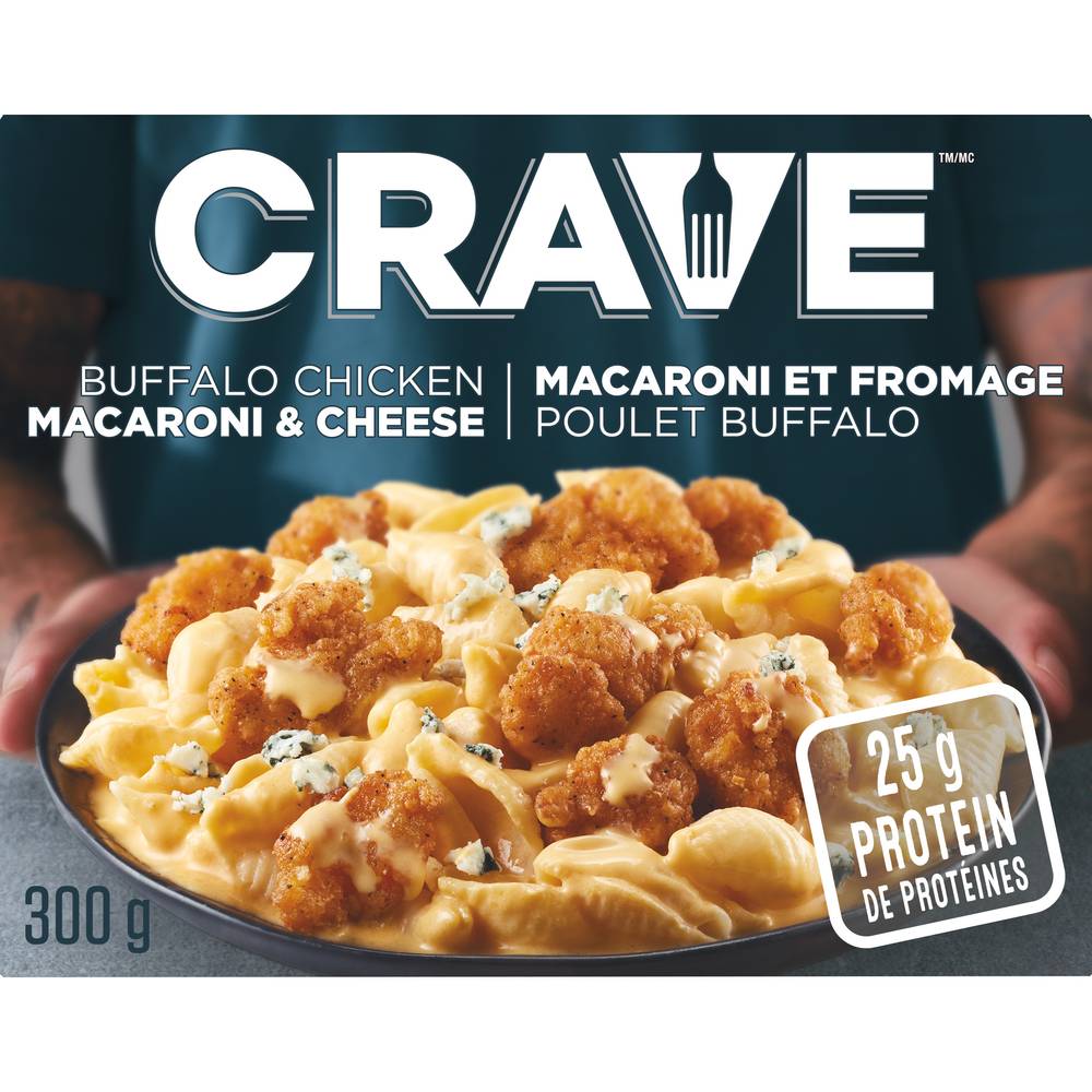 Crave Frozen Macaroni and Buffalo Chicken Meal (300 g)