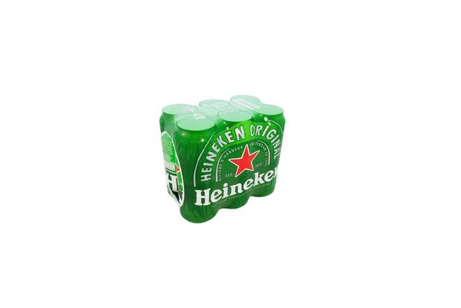 Heineken Original Beer Cans (6 units, 500 ml)