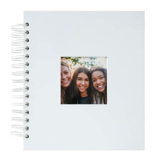 Recollections Spiral Bound Scrapbook Album, 8.75x7.75 in, White