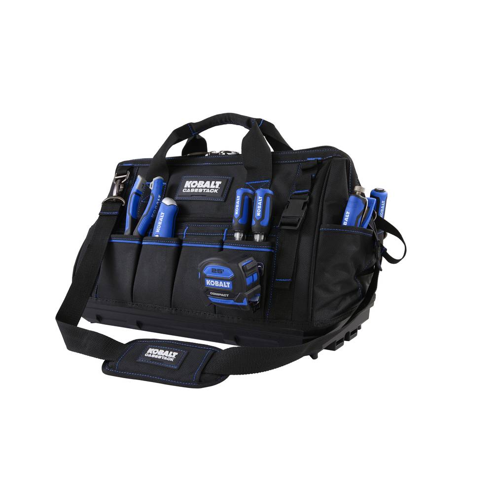 Kobalt CASESTACK Blue Polyester 20-in Zippered Tool Bag | KB-CS-S20