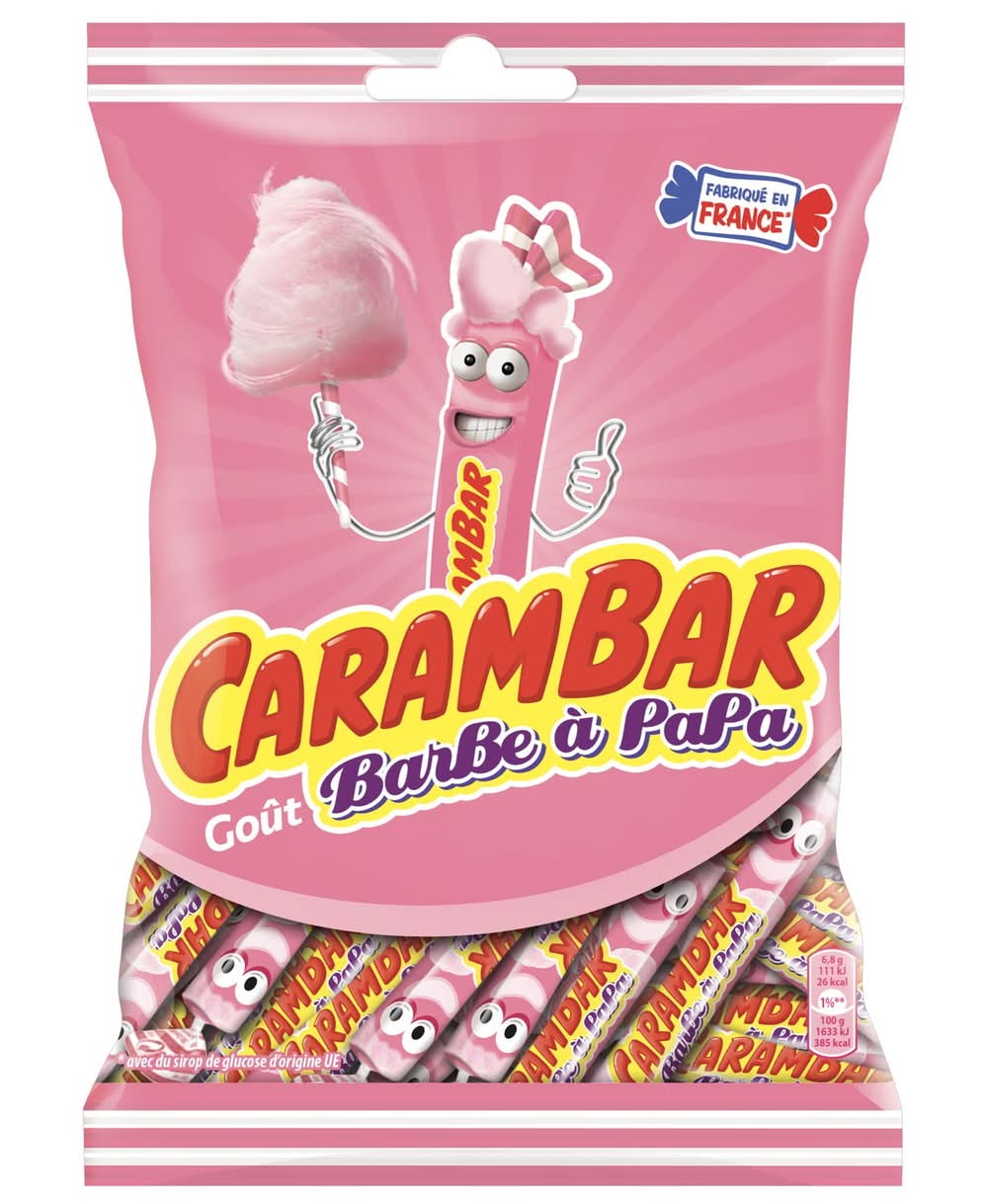 Carambar - Bonbons de confiserie, barbe à papa (110g)