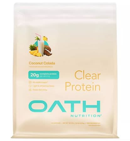 Oath Nutrition Clear Protein Powder, Coconut Colada (1.05 lbs)