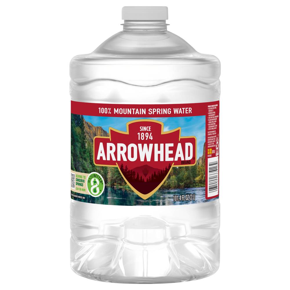 Arrowhead 100% Mountain Spring Water (3 L)