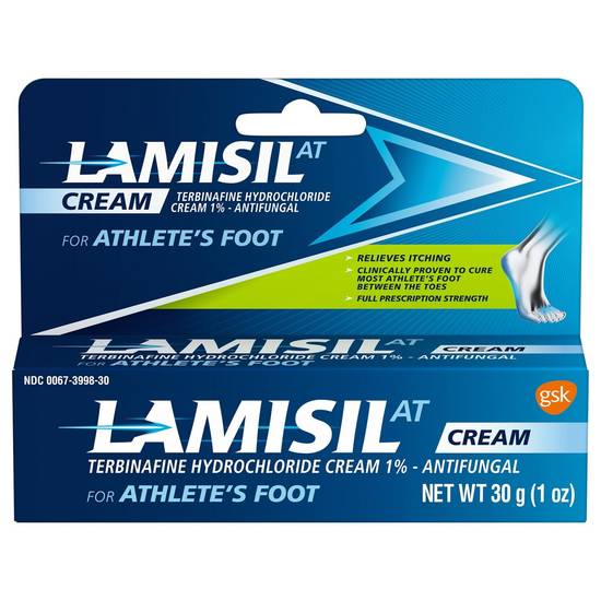 Lamisil AT Full Prescription Strength Antifungal Cream for Athletes Foot, 1 ounce