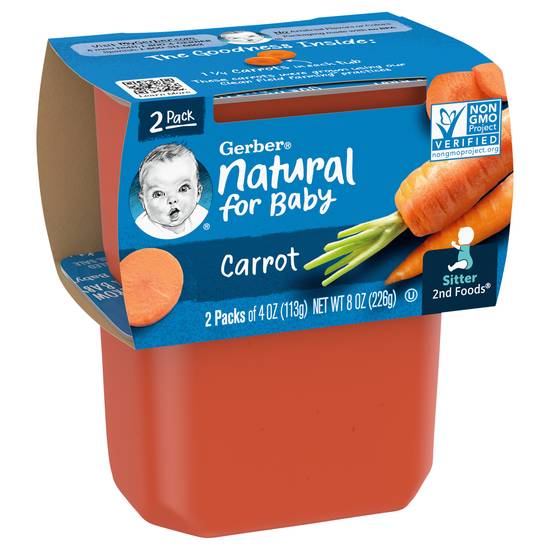 Gerber Sitter 2nd Foods Carrot Baby Food (2 ct)