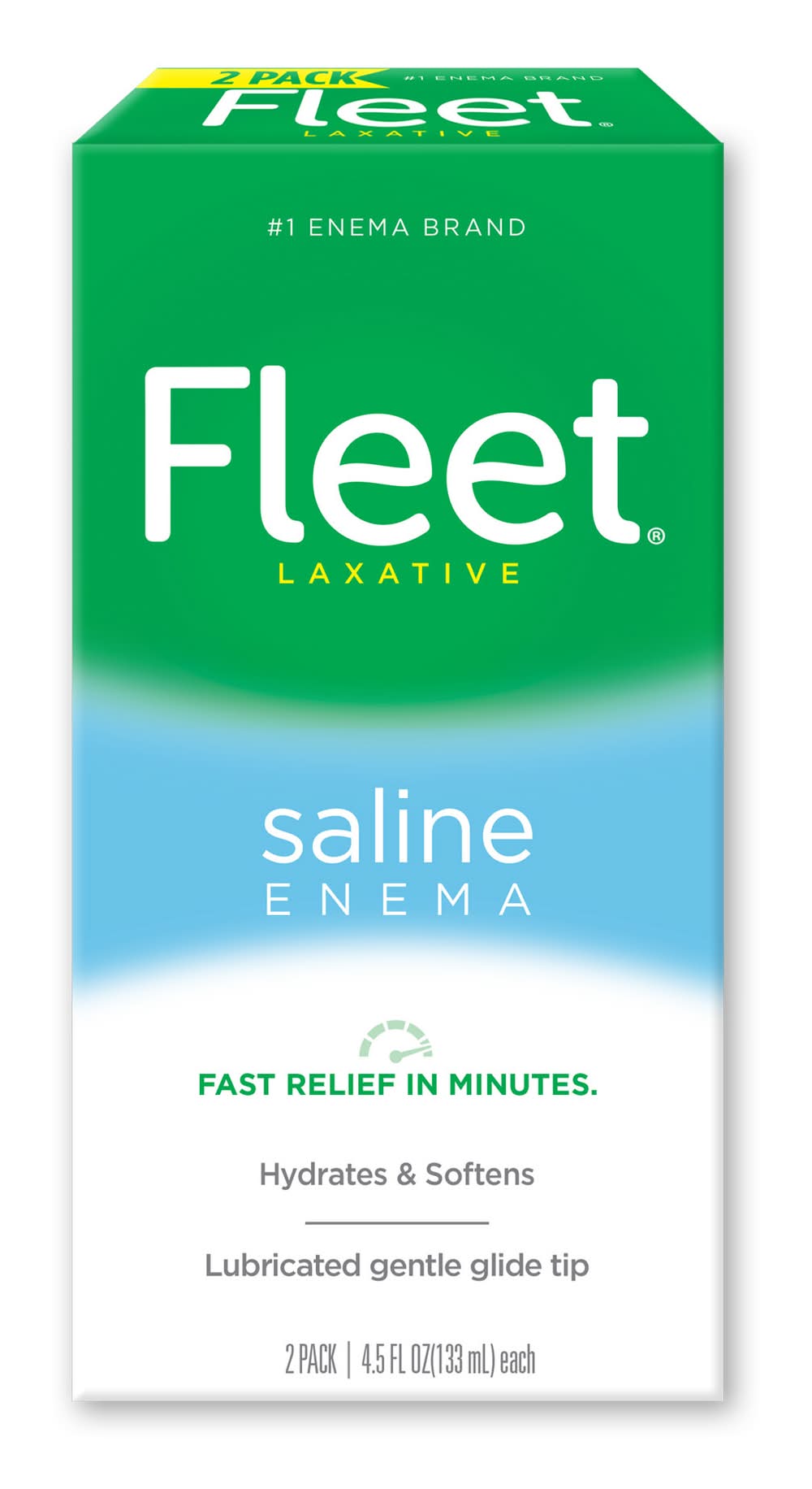 Fleet Enema Saline Laxative (2 x 4.5 fl oz)