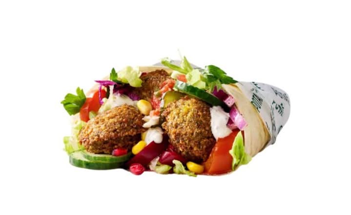 Homemade falafel wrap - fresh