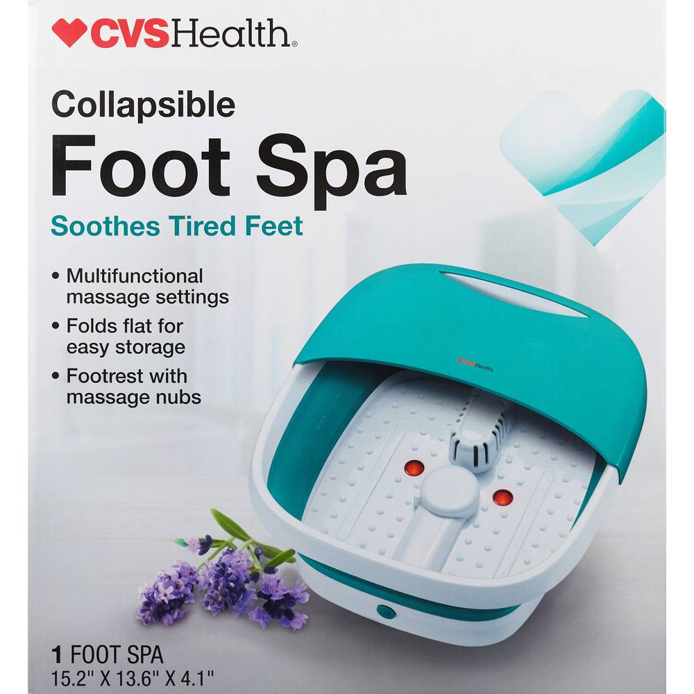 CVS Health Collapsible Foot Spa, 15.2" x 13.6"x 4.1