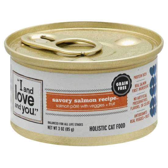 I and Love and You Grain Free Savory Salmon Recipe Cat Food (3 oz)