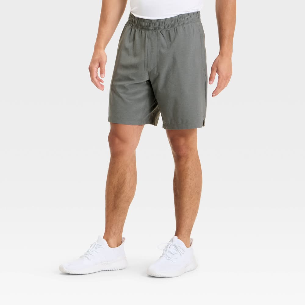 All In Motion Everyday Woven Shorts, Men, XL, Dark Gray
