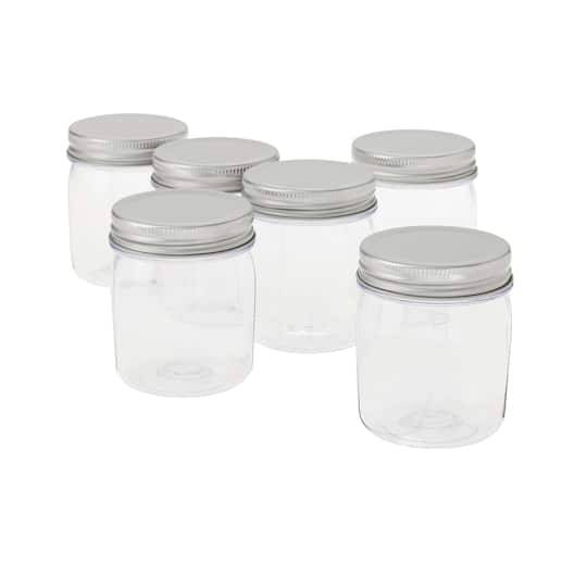 8Oz. Plastic Mason Jars By Celebrate It, 6Ct.