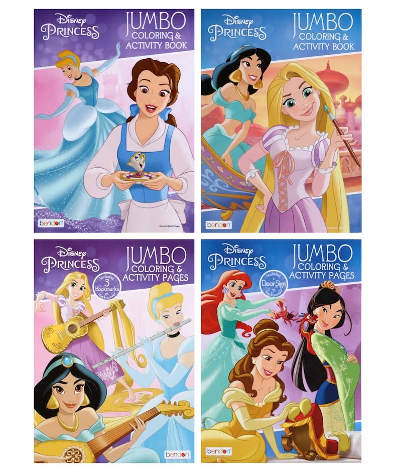 Disney Princesses Color and Play Jumbo Activity Books 96 Pages