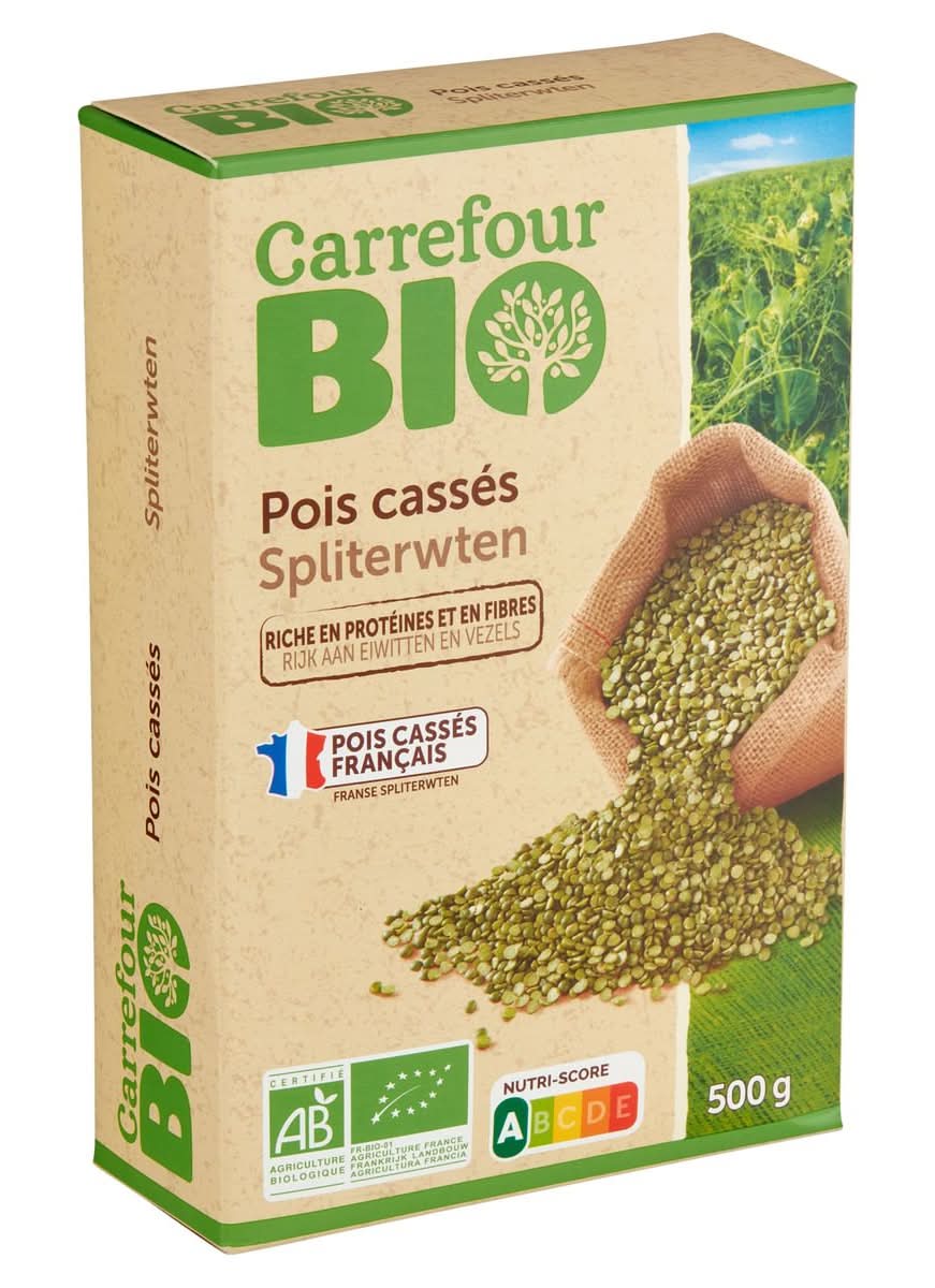 Carrefour Bio Pois Cassés 500 g