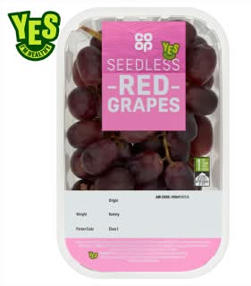 Co-op Red Seedless Grapes 500g