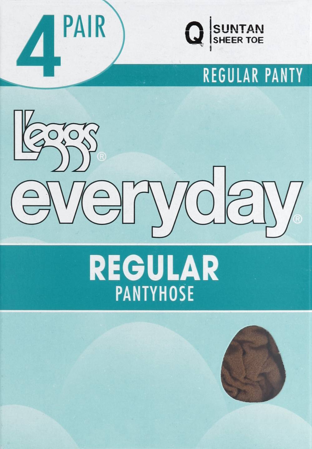 L'eggs Everyday Regular Pantyhose, Suntan Q Size