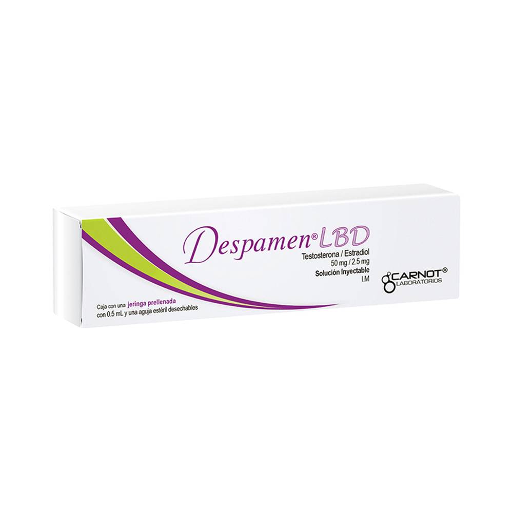 Carnot despamen lbd solución inyectable 50 mg/2.5 mg (1 pieza)
