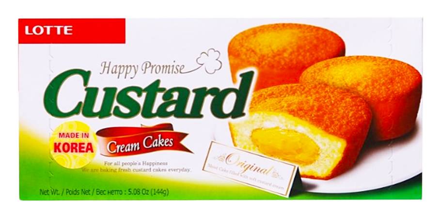 Lotte Custard Cream Cakes Pie (144g)