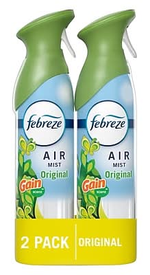 Febreze Air Mist Air Freshener Spray, Gain Original Scent, 8.1 oz., 2/Pack (4150/78107)