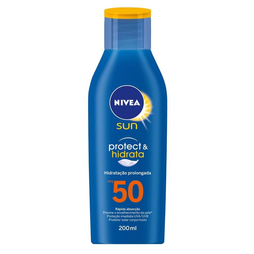 Nivea protetor solar sun light feeling loção fps 50 (200 ml)