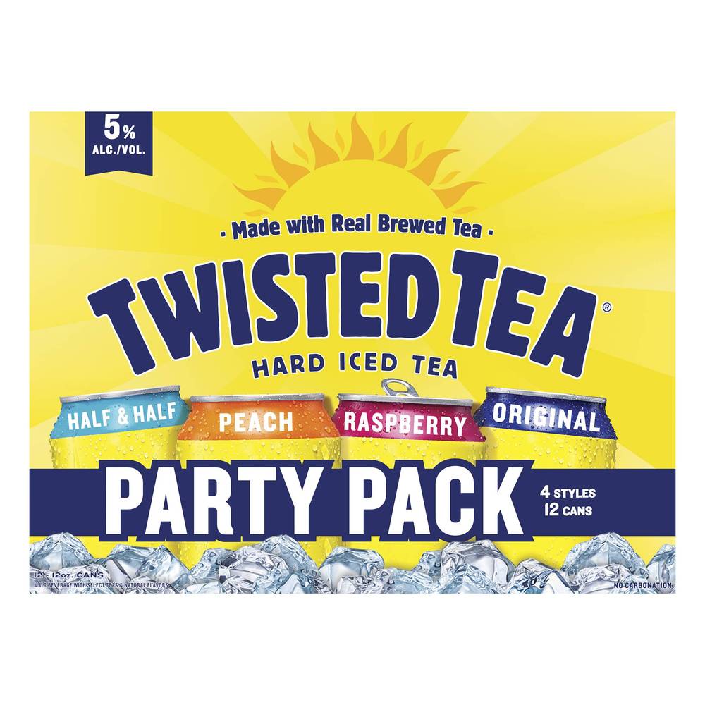 Twisted Tea Hard Iced Tea Party Pack 12 oz Cans (5% ABV)