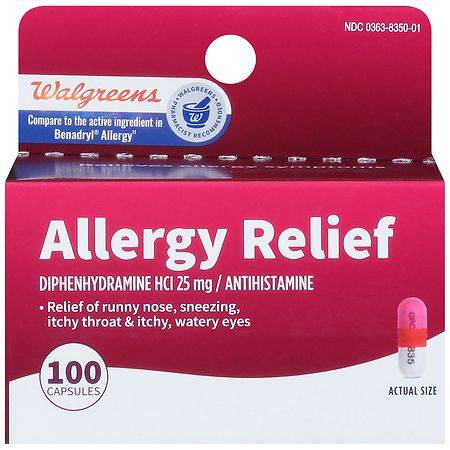 Walgreens Allergy Relief Capsules (100ct)