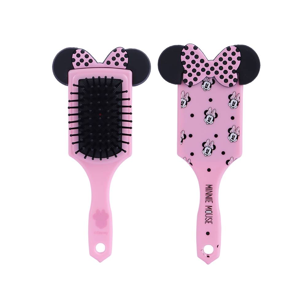Mini Cepillo Para Cabello  Sintético Rosa      Minnie Mouse Disney