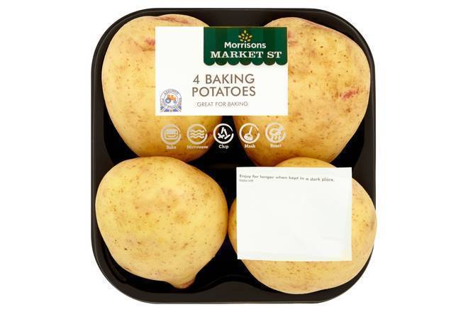 Morrisons Baking Potatoes 4pk