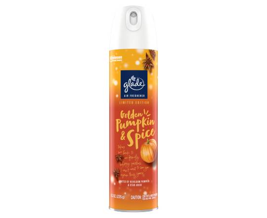 Glade Limited Edition Air Freshener Room Spray, Golden Pumpkin & Spice (8.3 oz)