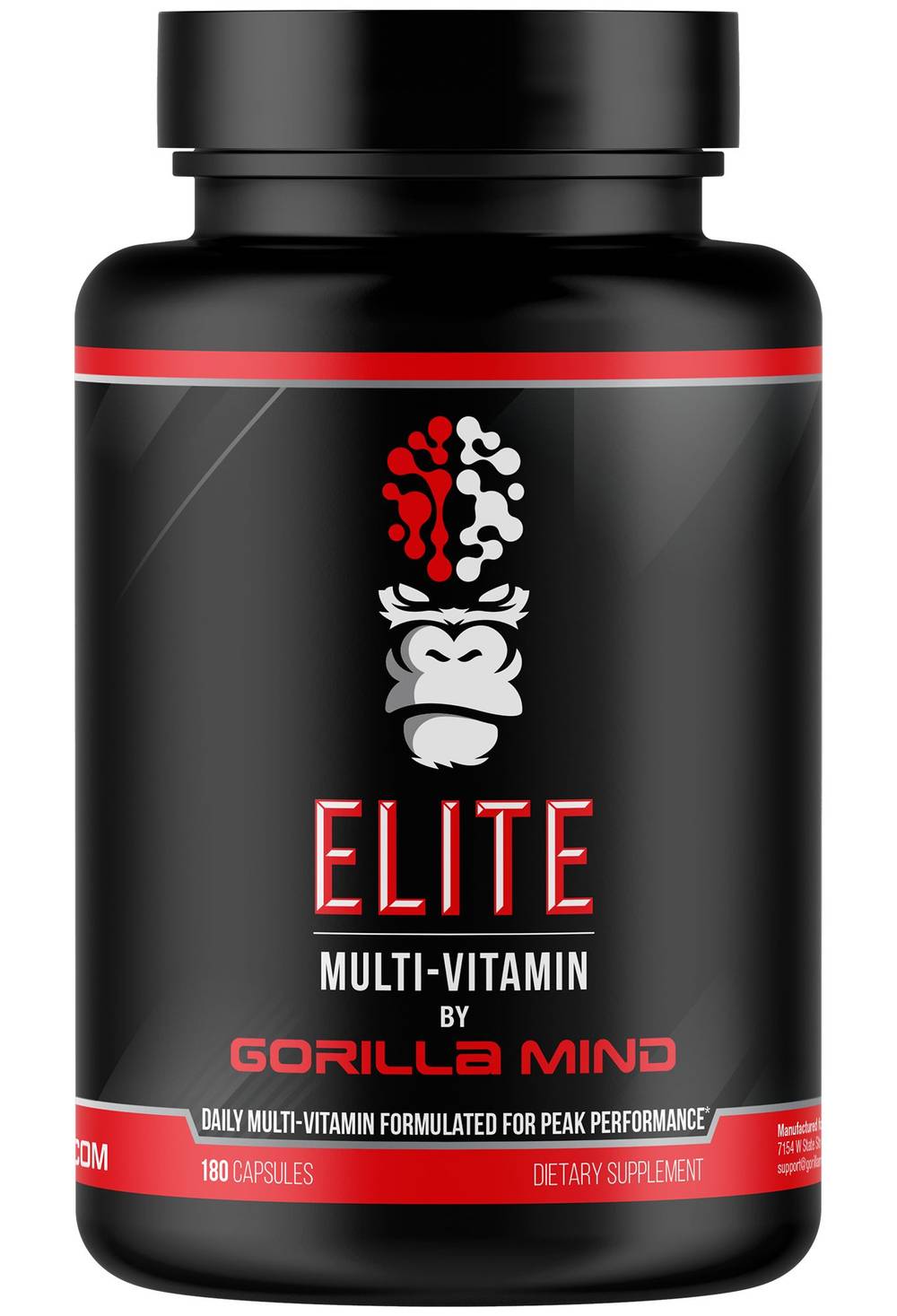 Gorilla Mind Elite Multi-Vitamin Capsules (180 ct)