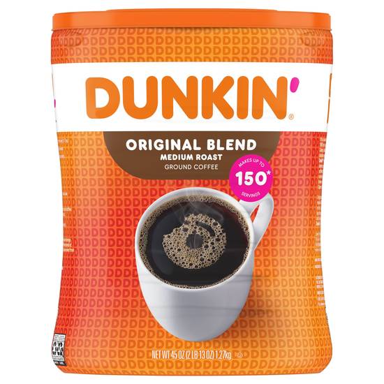 Dunkin' Original Blend, Medium Roast Ground Coffee (45 oz)