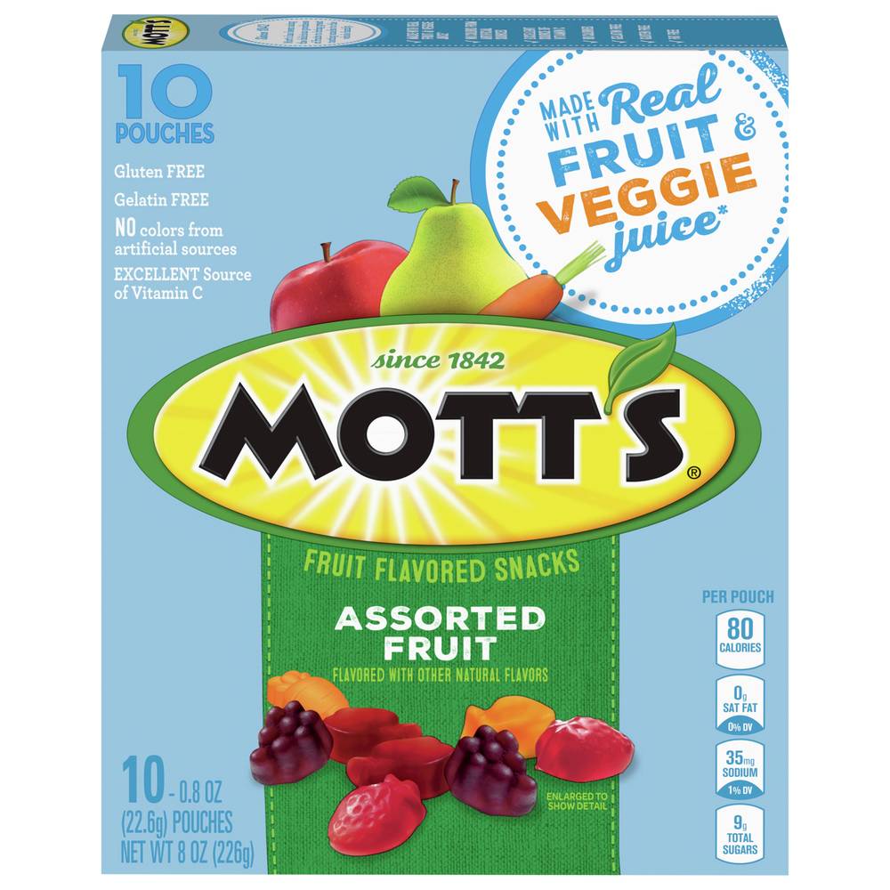 Mott's Fruit Snacks, Assorted (8 oz)