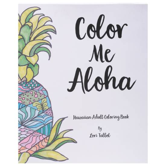 Color Me Aloha Adult Hawaiian Coloring Book