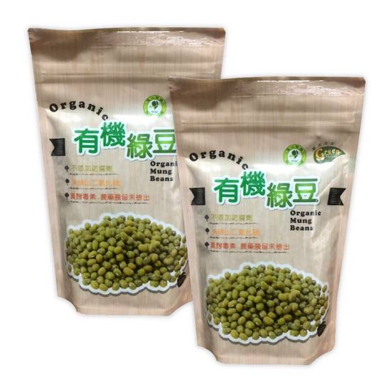 【2入組】綠色未來-*有機綠豆(350G/包)