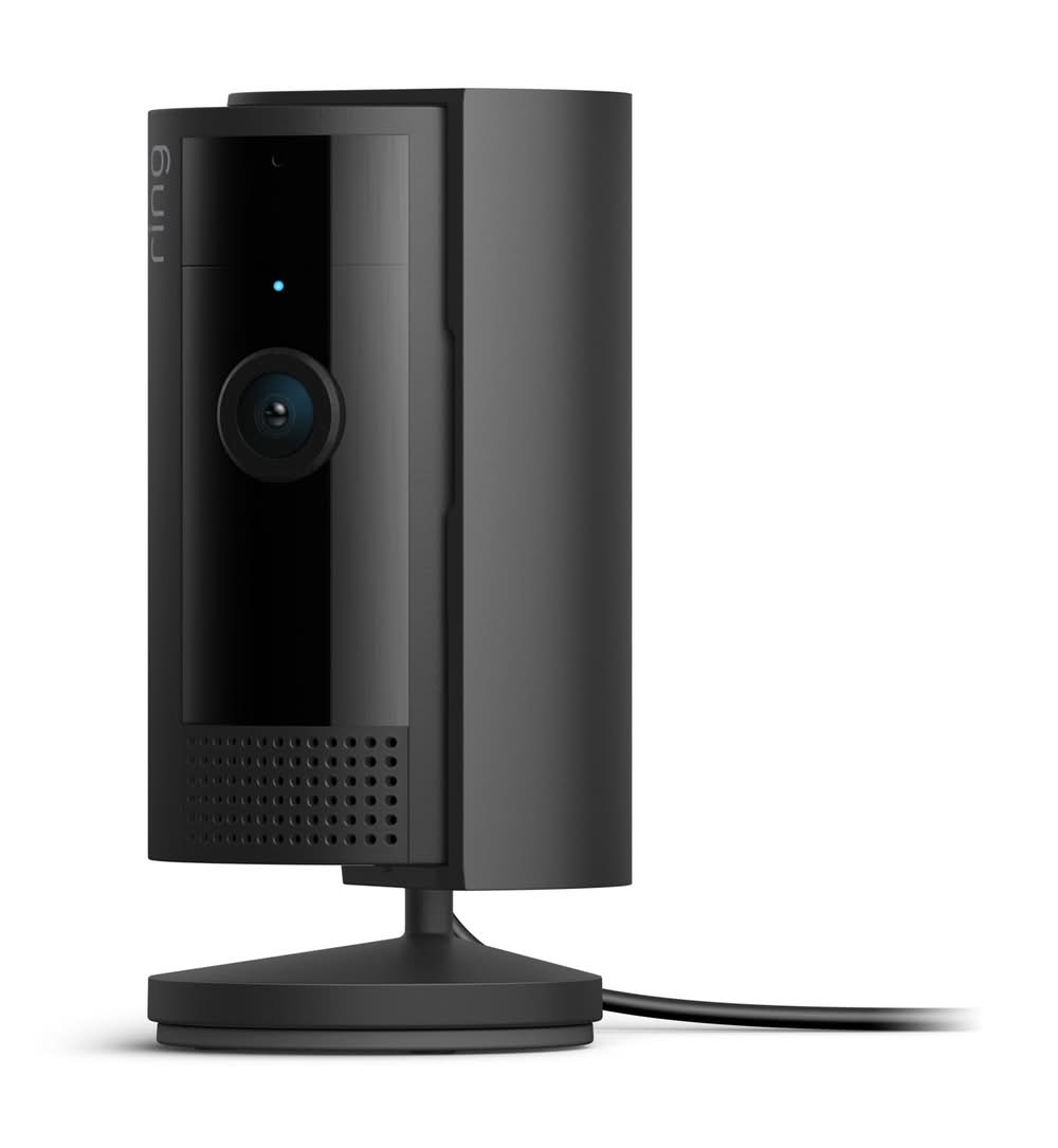 Ring Indoor Cam (2nd Gen) - Plug-In Smart Security Wifi Video Camera, with Included Privacy Cover, Night Vision, Black