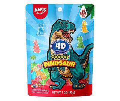 4D Gummy Dinosaurs, 7 Oz.