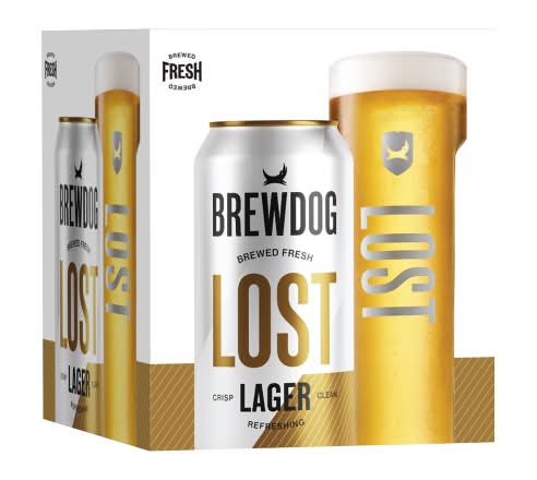 BrewDog Lost Planet First Lager Beer (4 x 440ml)