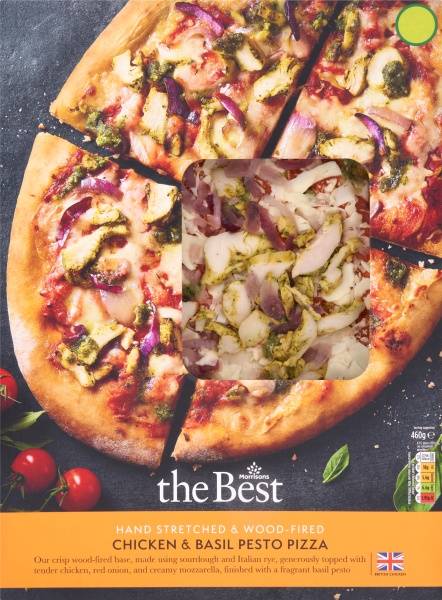 Morrisons Chicken & Basil Pesto Pizza (460g)