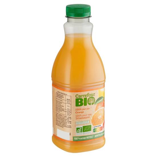Carrefour Bio 100% Puur Sap Sinaasappel 90 cl