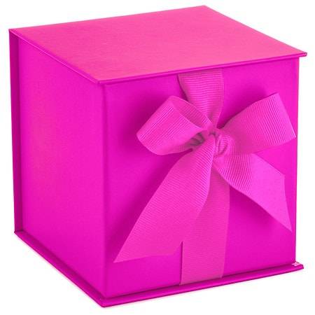 Hallmark Small Gift Box With Shredded Paper Filler Hot Pink