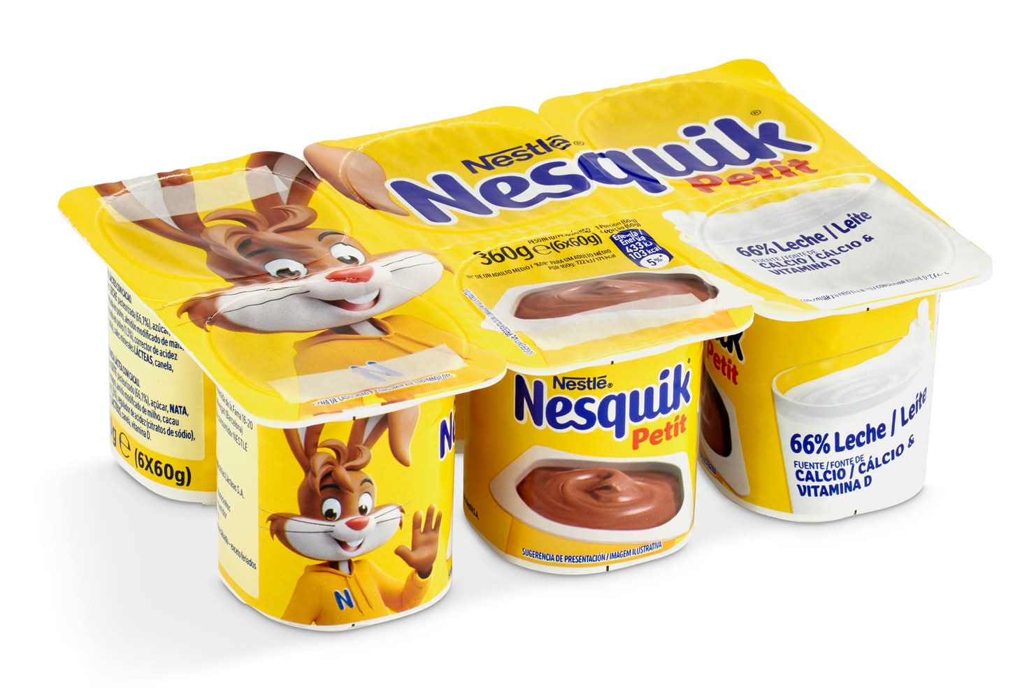 Petit De Chocolate Nesquik Pack 6 X 60 G